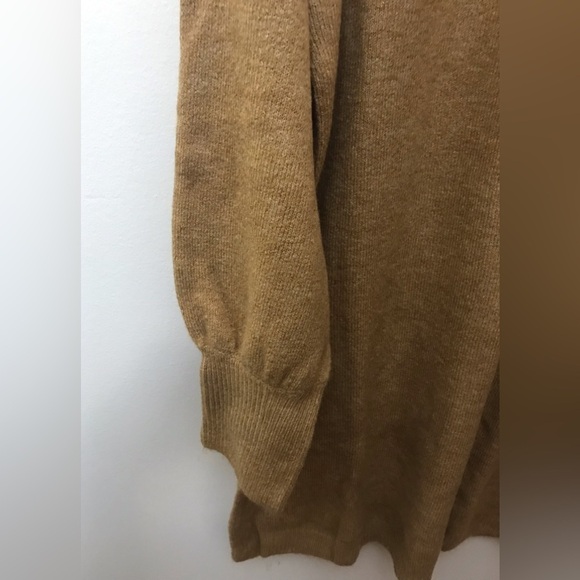 NEW Vero Moda Mock Neck Slouchy Puff Sleeves Soft Stretch Sweater Dress Size XL - Picture 4 of 9